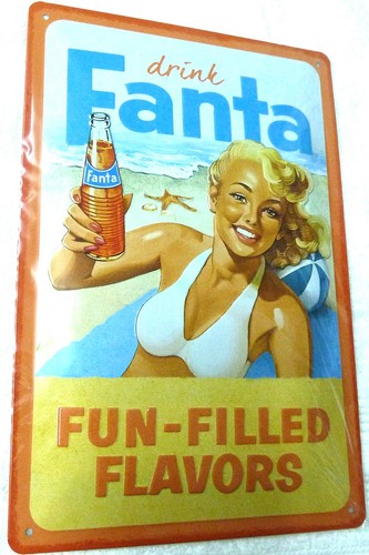 Fanta reklameschild - fanta,
