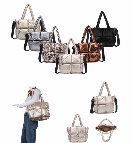 Damen tasche leopard nylon - damen,