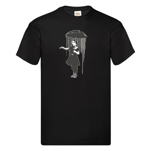 Shirt banksy raingirl print - banksy,