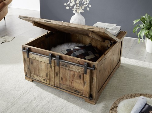 Couchtisch truhe massivholz - truhe,