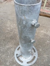 Bodenhülse Sonnenschirm, groß. Sicherer Stand bei Sturm m. Sicherheitsschrauben