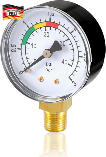 Pool druckmanometer bar - 0,