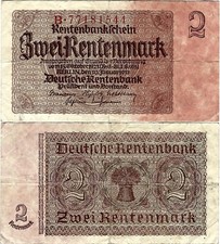Banknote Rentenbankschein 2