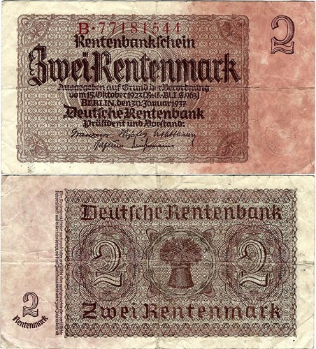 Banknote rentenbankschein - banknote, 2