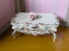 ☛ RARITÄT ☚ Truhe mit Spielwerk ❗ Rudolf Szalasi ❗ Puppenmöbel  ❗ Rokkoko Stil ❗