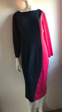 *TRIANGLE* tolles Kleid dunkelblau-rot 2XL Gr. 44, viele schöne Details, NEU
