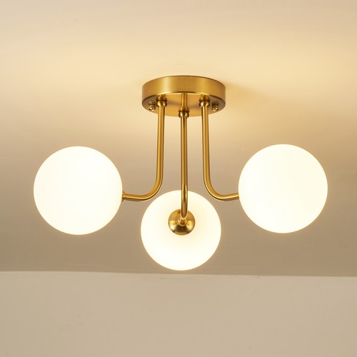 Moderne gold decken leuchte - gold, 3