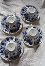 Seltmann Weiden Zwiebelmuster 4 Suppentasse Suppentassen mit Untertasse