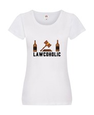 Lawcoholic | Gesetz | Anwalt | Jura Damen Shirt Weiß