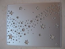 Hintergrund Sterne Rechteck Weihnachten - Stanzschablone Stanze