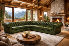Chesterfield luxus leder - chesterfield,