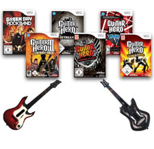 Nintendo Wii Guitar Hero Spiele Gitarre World Tour Legends of Rock Metallica