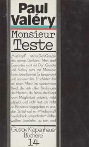 Buch monsieur teste valery - buch:, teste,