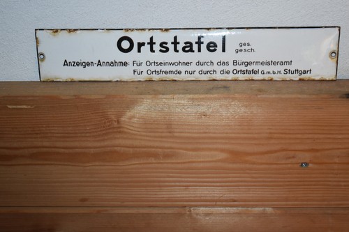 Altes emailschild 30er - altes,