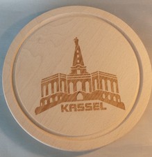 HB 106 - Herkules Nordhessisch Kassel Holzbrett  Frühstücksbrett Untersetzer