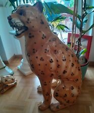 Sehr große  Leopard Figur 70 cm  aus Porzellan Keramik,super Erhaltung