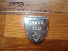 Sehr seltene Ausgabeklappe " THANK YOU" für Kaugummiautomaten - verchromt