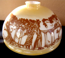 Antik jugendstil lampenschirm - antik,