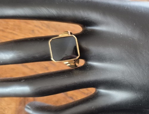 18k goldring herrenring - 18k,