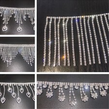 0.9m Strass Borte Quasten