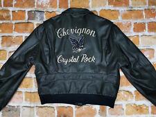 *CHEVIGNON VINTAGE LEDERJACKE*CRYSTAL ROCK*SEVEN ROADS STATES*GR: XL*TIP TOP