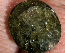 11.15 ct. Kupfer Turmalin Edelstein Oval Schliff Schmuck  Selten 