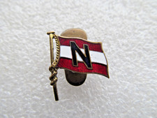 alte Anstecknadel - N Österreich unbekannt Ruder Fußball Militär Nadel ca. 2 cm