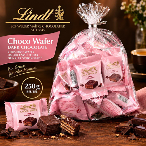Lindt choco wafer dark - wafer,