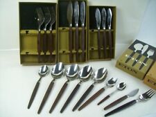18x Raadvad Denmark Besteck Eton Messer Gabel Löffel Set Stainless Palisander 