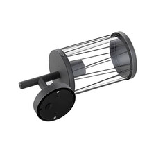 Lindby Yonan AußenWandleuchte Gartenleuchte Terrassenlampe rund dunkelgrau E27