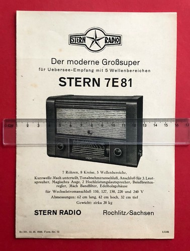 Bedienungsanweisung stern - bedienungsanweisung,