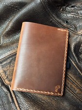 JSD Merkbuch A6 Leder Notizbuchhülle 2mm Geschirrleder