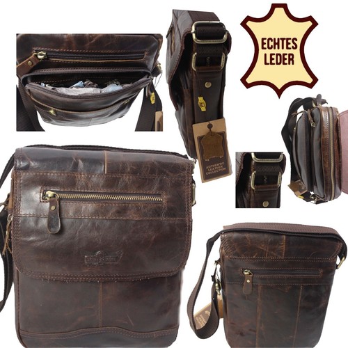 Echtes leder schultertasche - echtes,