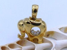 Chopard Anhänger „Elefant“ mit 4 Brillanten 0,1ct. in 750 Gelbgold