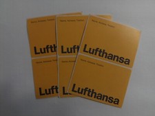 6 x Lufthansa Adressaufkleber