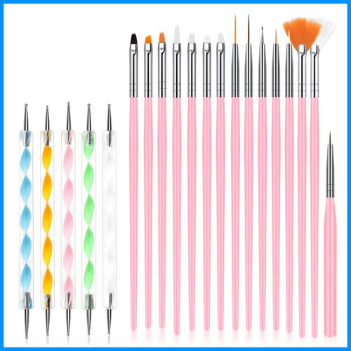 Nagel pinsel set stück - pinsel,