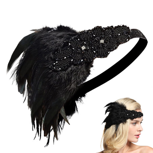Vintage 1920er feder - 1920er, stirnband