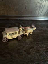 Miniatur Hochzeitskutsche Kutsche Gespann Seiffen Erzgebirge Pferdekutsche