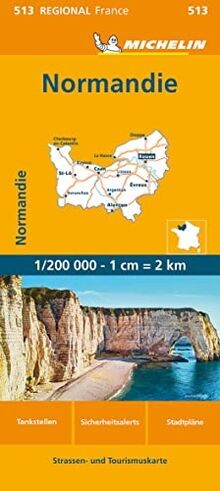 Michelin normandie straßen - normandie:, straßen-