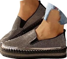 Damen Glitzer Slip-On Sneaker