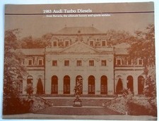 1983 Audi Turbo Diesel  4000 & 5000 (80 & 100) Prospekt Brochure USA  / US