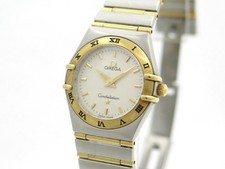 Omega Constellation 25mm Stahl/Gold Lady  Ref. 127.23000 Papiere