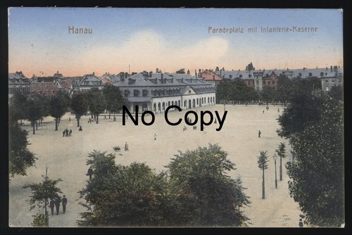 2386 hanau paradeplatz mit - ak,