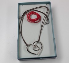 Pierre Lang Schmuck Anhänger Halskette Herz silberfarben