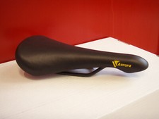 NEU VISCOUNT Aurora Flite-Style Vintage Rennrad Sattel schmal schwarz Steelbike