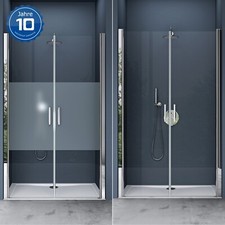 Duschtür Nischentür Dusche Duschabtrennung Schiebetür Pendeltür H:195cm Nano ESG