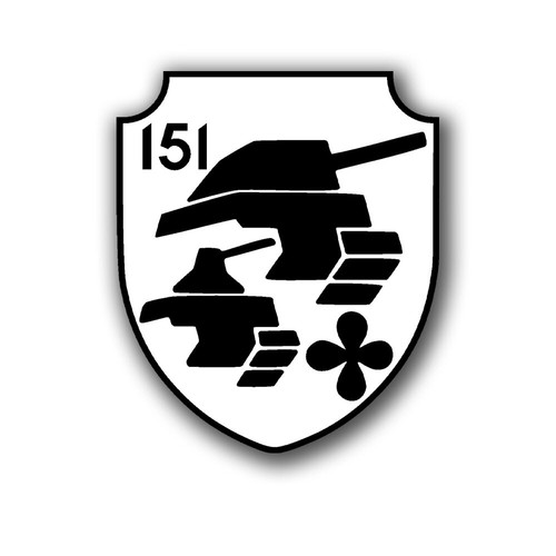 Aufkleber pzbtl 151 - pzbtl,