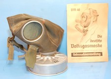 DM 40 Deutsche Volksgasmaske Gasmaske 1941