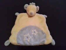 Topomini Topolino Schmusetuch Kuscheltuch Maus in Weiß Blau mit Sterne top