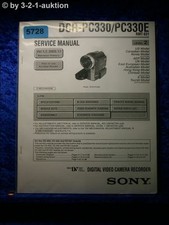 Sony Service Manual DCR PC330 /PC330E Level 2 Digital Video Camera (#5728)